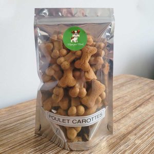 Poulet carottes - grand chien