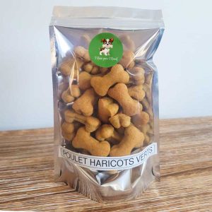 Poulet haricots verts - grand chien