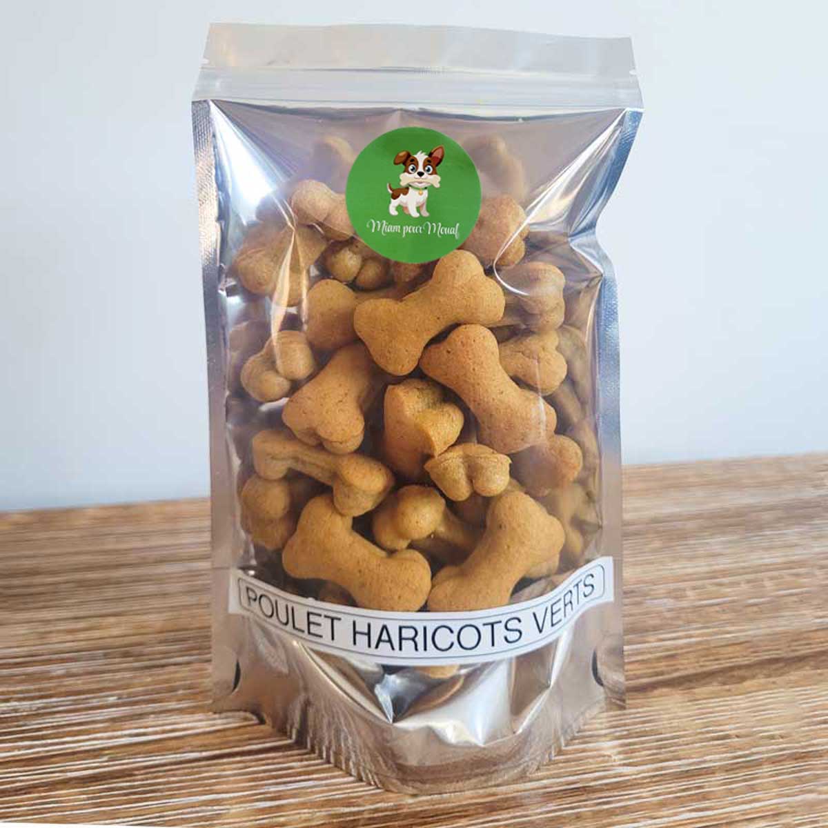 Poulet haricots verts - grand chien